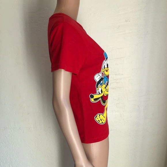Disney Junior Size 10-12 Mickey Mouse And Friends Red T-Shirt Short Sleeves Tee - Picture 3 of 16